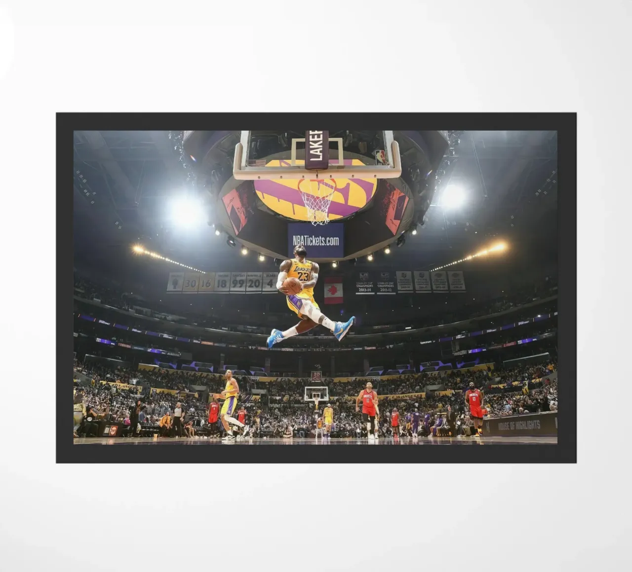 Lebron James Mill Dunk pronto per essere appeso zerbino da willtahuyshop