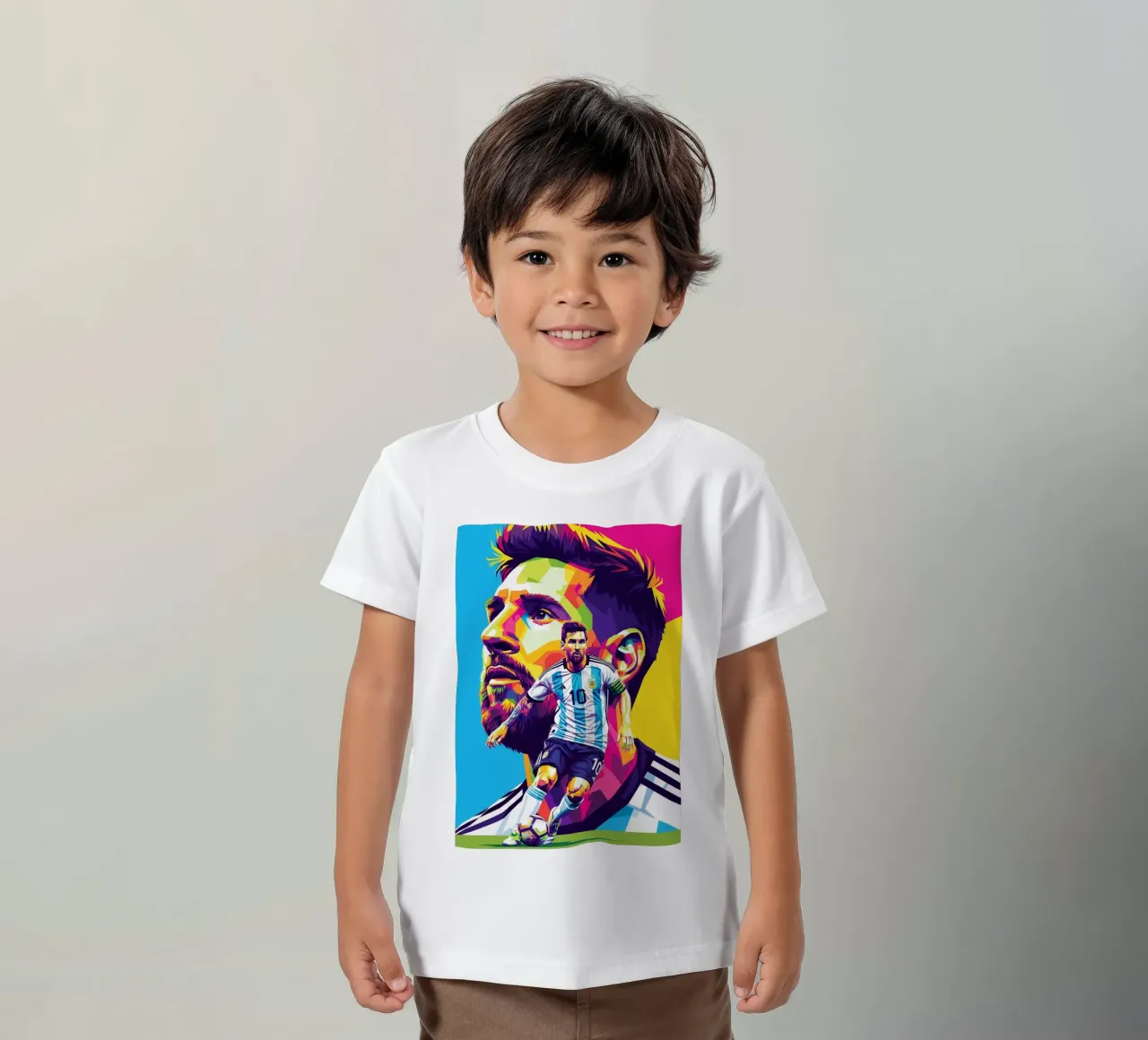 Lionel Messi in stile WPAP t-shirt bambini da Hantamrata