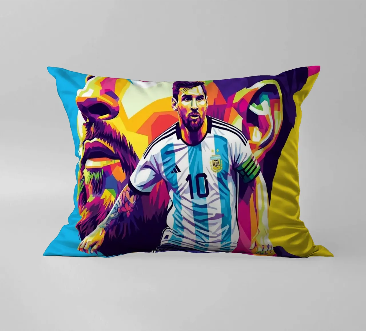 Lionel Messi in stile WPAP cuscino da Hantamrata