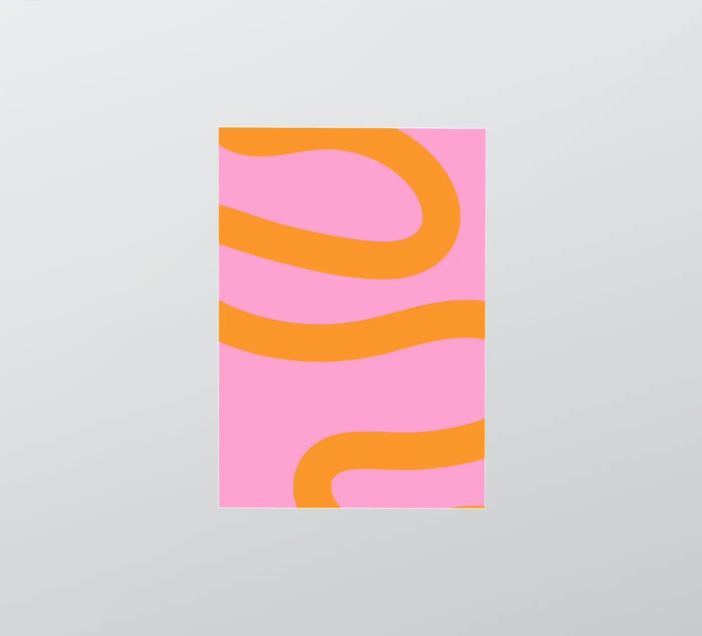 Sunny Yellow Flowing Lines on Soft Lilac Background Sticker von The Art Club