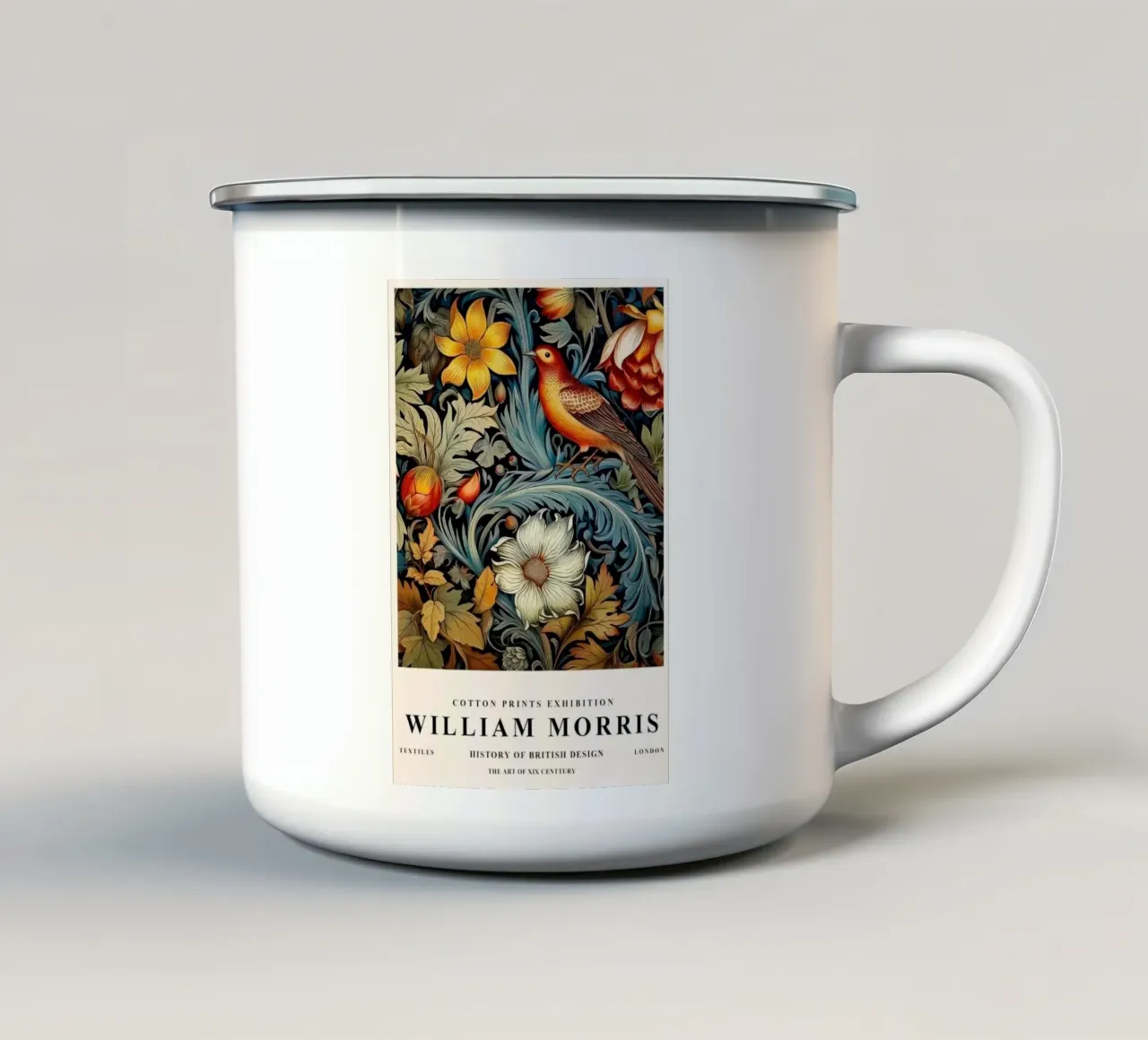 flora e fauna tazza in smalto da Ropech Shop