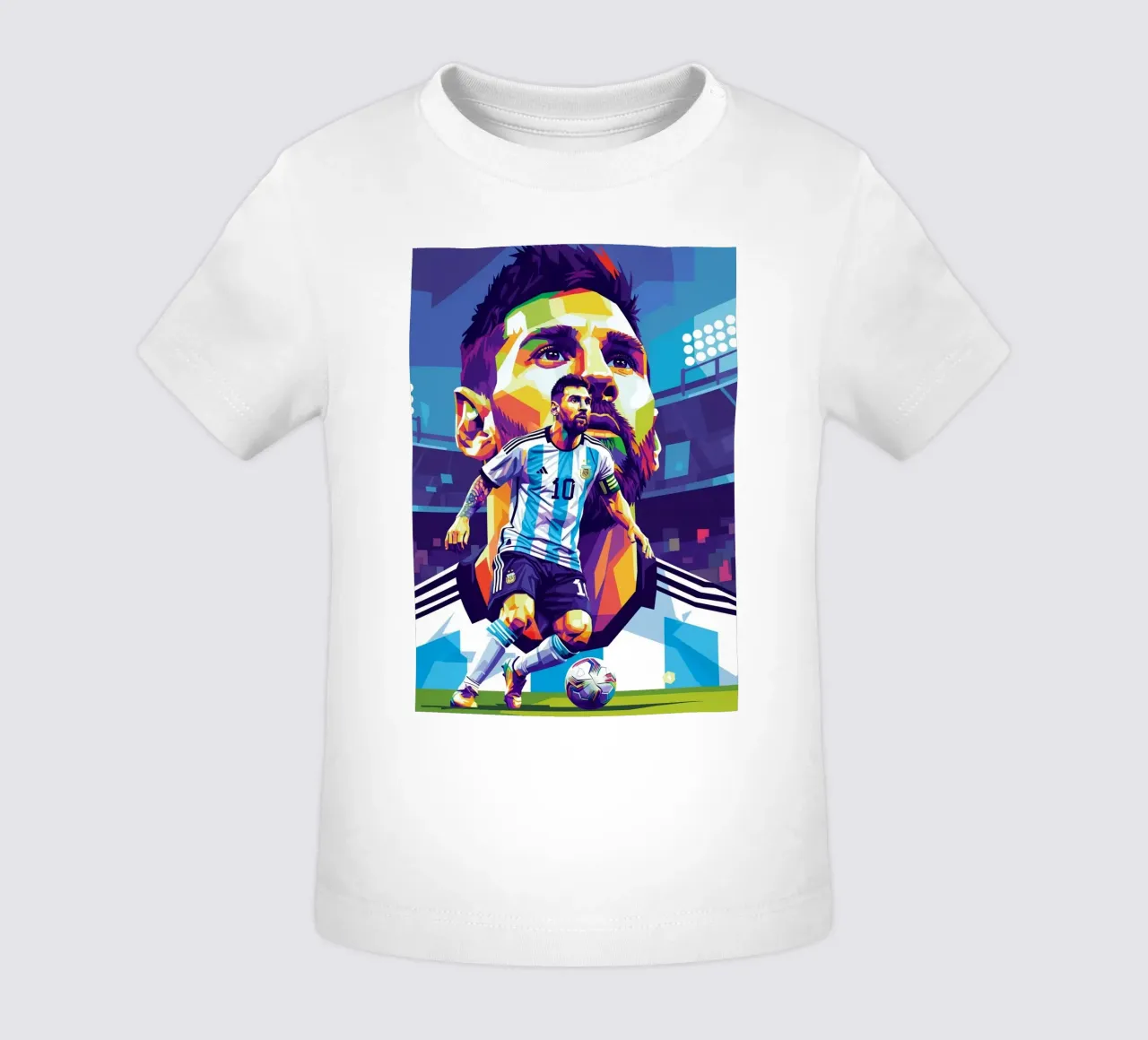 Lionel Messi - Stile artistico WPAP maglietta neonato da Hantamrata