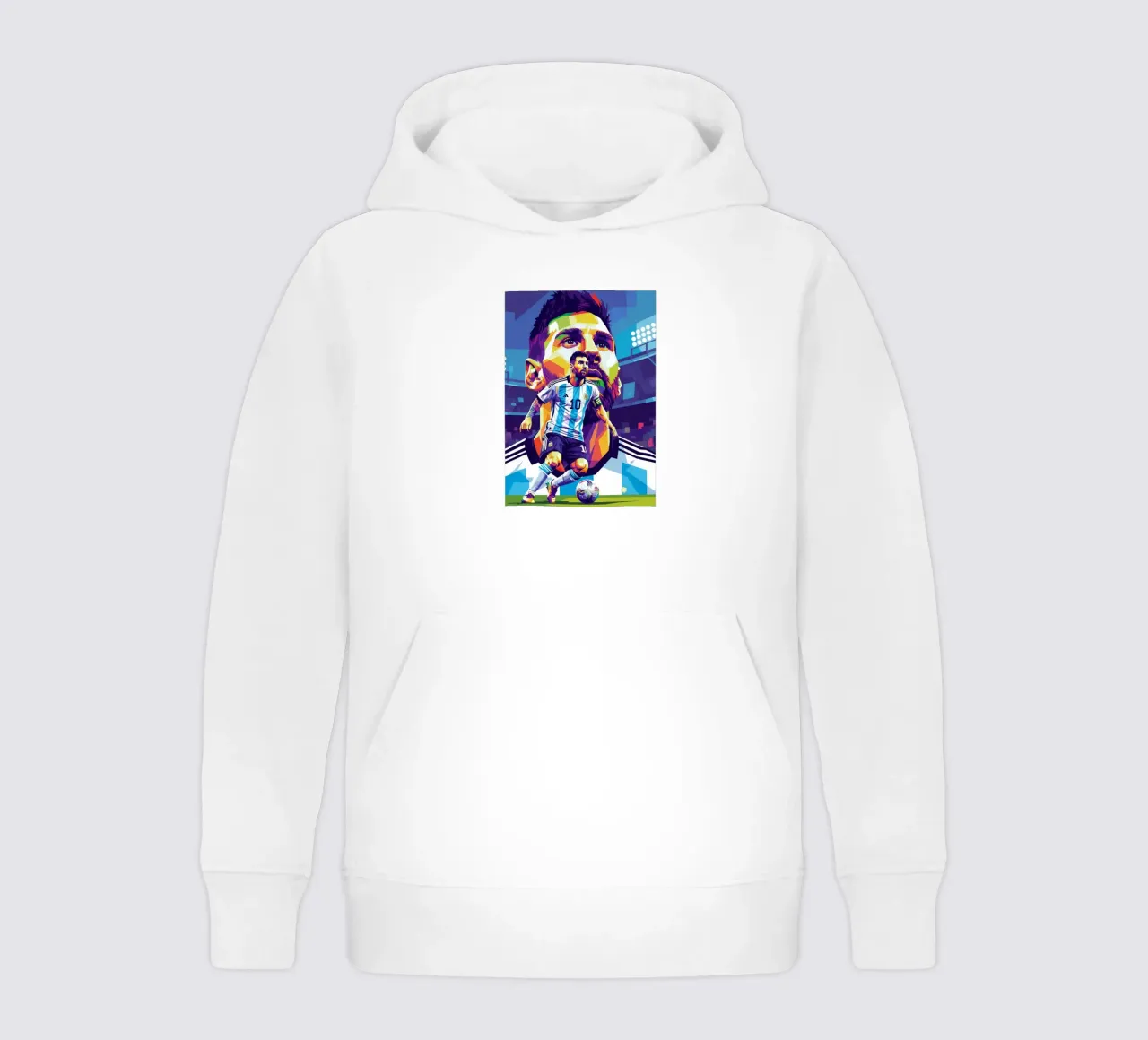 Lionel Messi - Stile artistico WPAP felpa bambino con cappuccio da Hantamrata