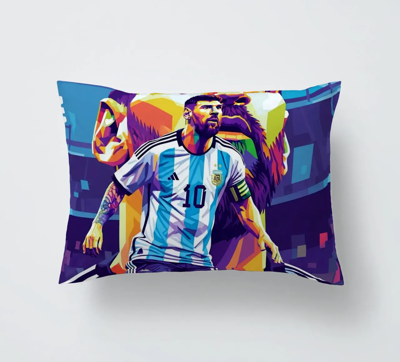 Lionel Messi - Stile artistico WPAP cuscino da Hantamrata