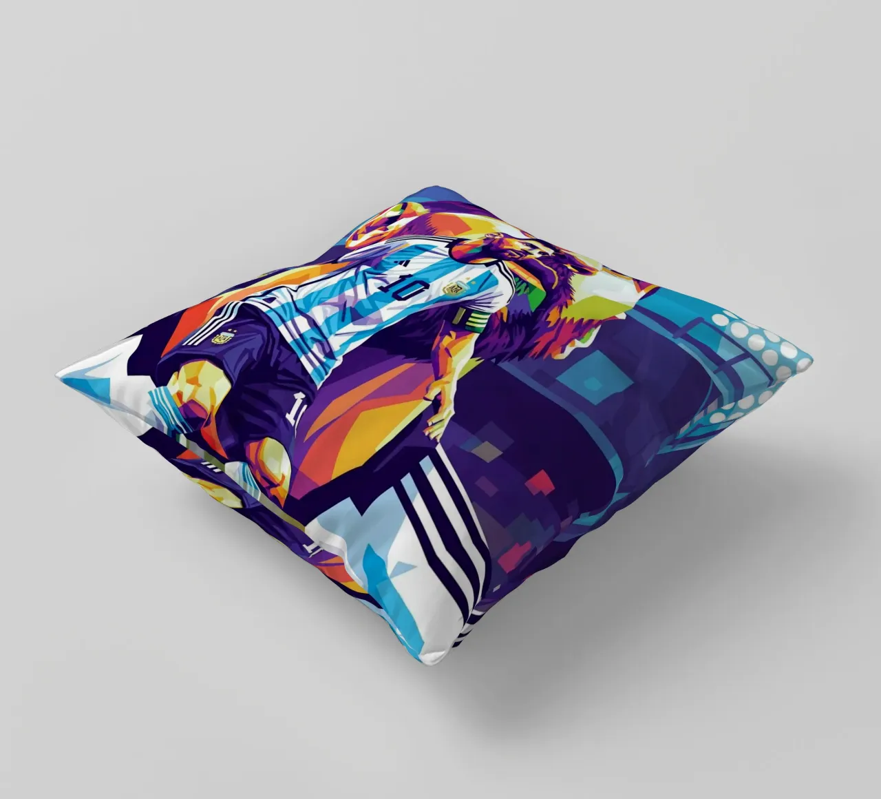 Lionel Messi - Stile artistico WPAP cuscino da Hantamrata