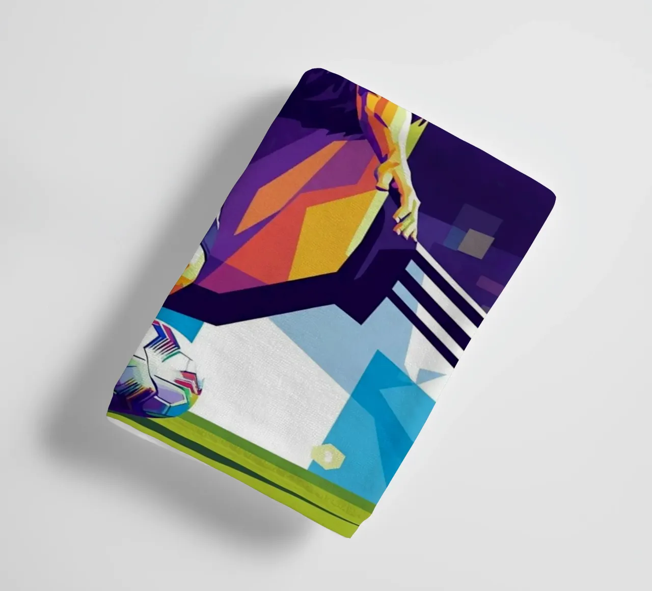 Lionel Messi - WPAP art style towel by Hantamrata