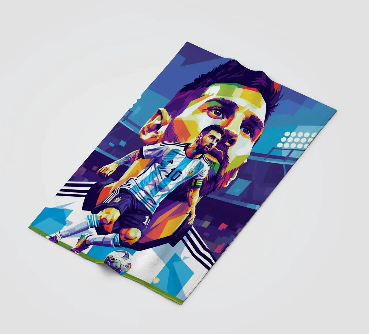Lionel Messi - Stile artistico WPAP coperta in pile da Hantamrata