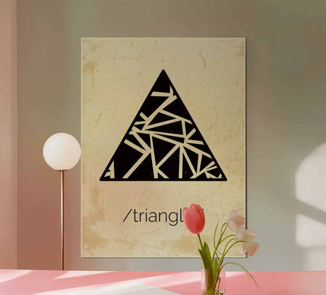 Triangolo bianco e nero carta hahnemühle da Edson Studio