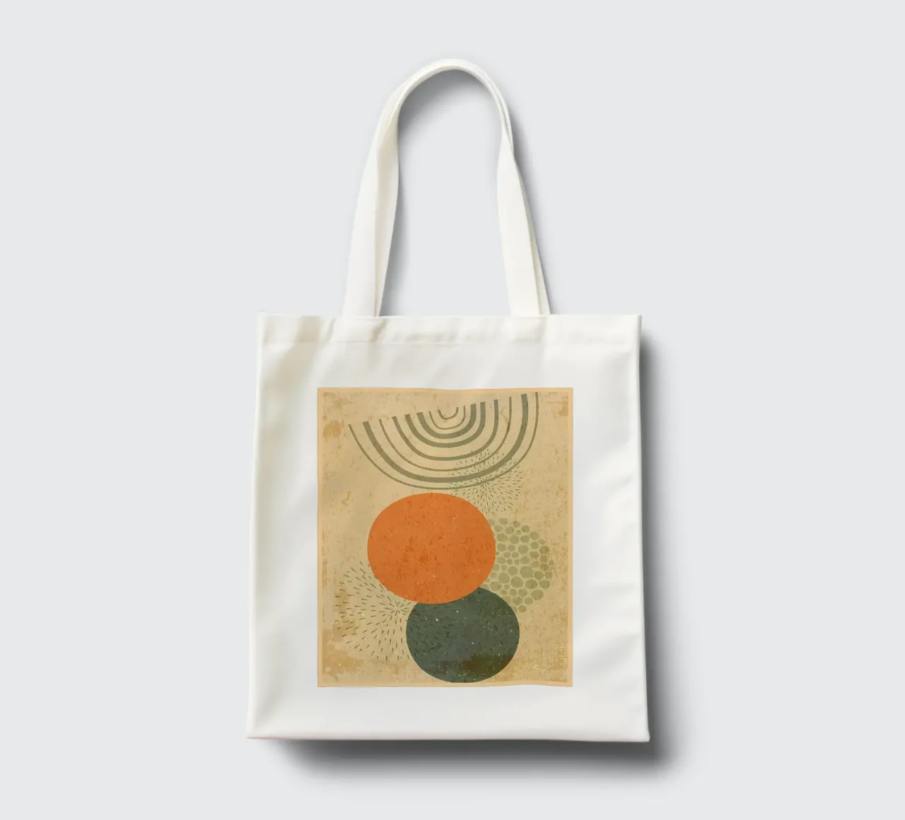 Boho regenboog abstracte kunst jute draagtas van Edson Studio