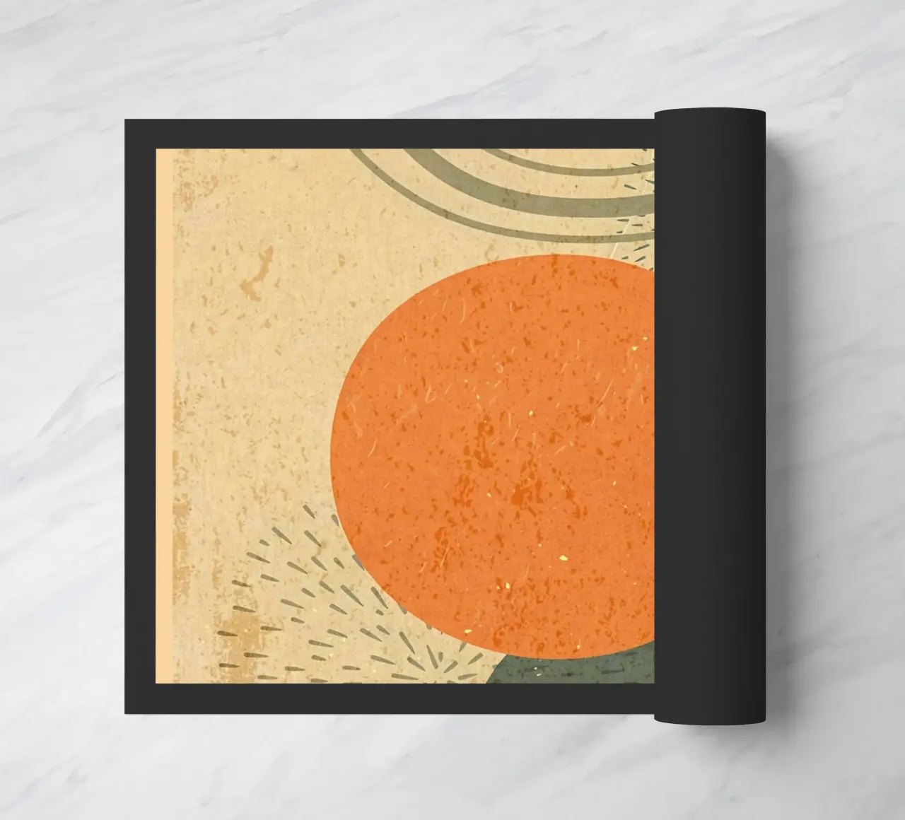 Arte abstracto arco iris boho felpudo de Edson Studio
