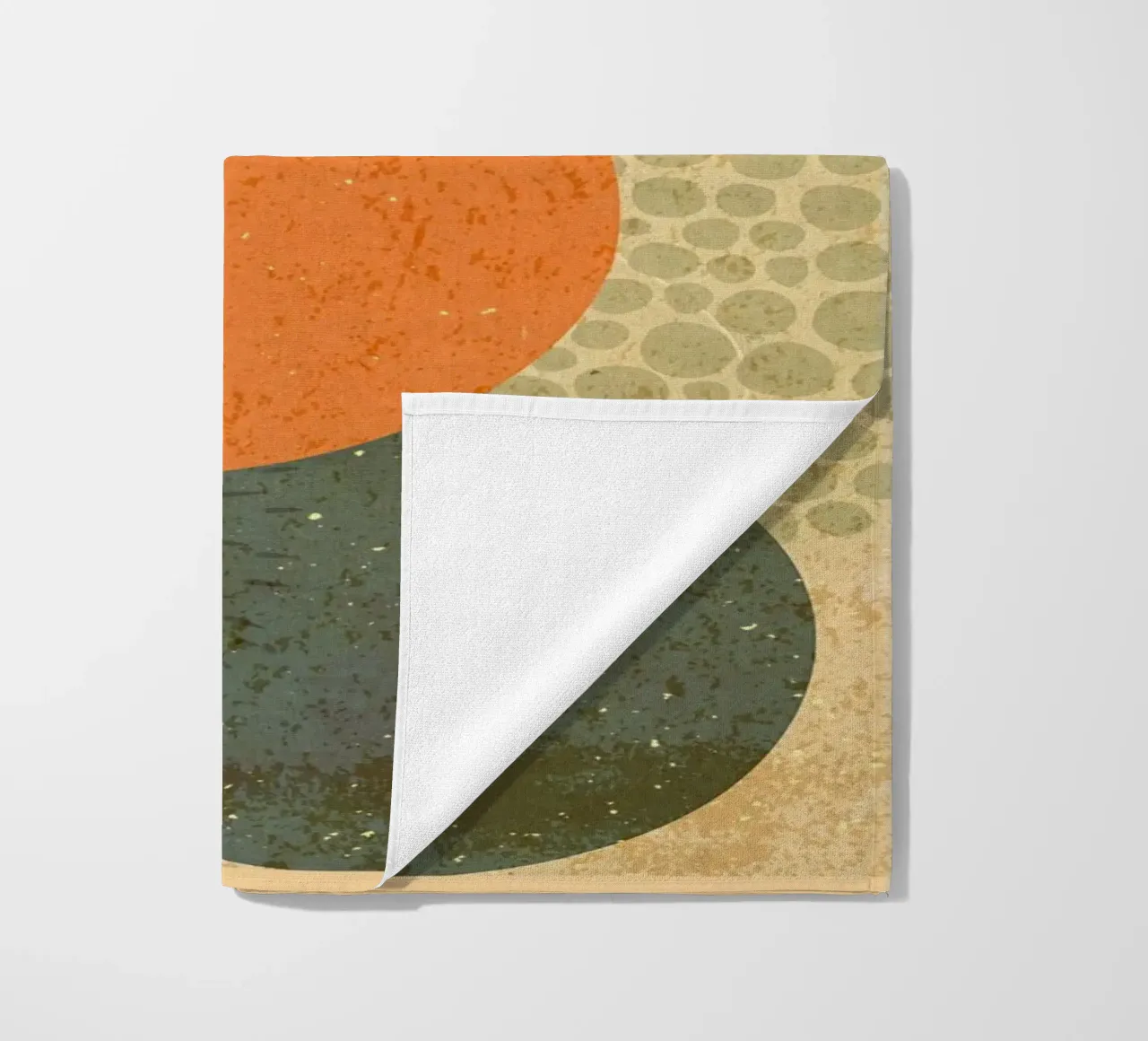 Boho regenboog abstracte kunst strandhanddoek van Edson Studio