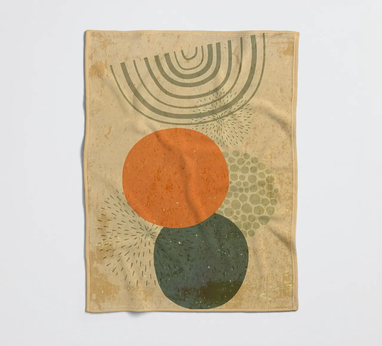 Boho regenboog abstracte kunst fleecedeken van Edson Studio