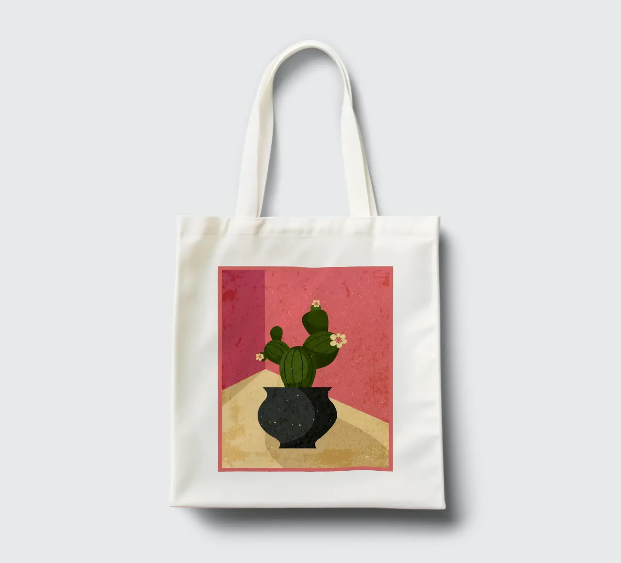 Botanical Cacti Succulent borsa in juta da Edson Studio