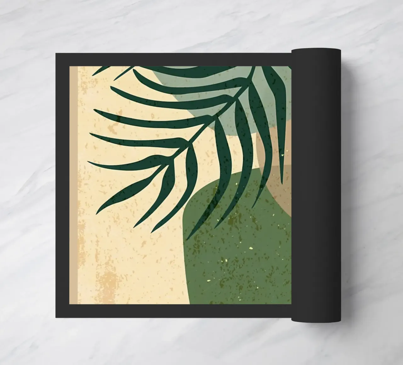 Botanical leaf abstractart doormat by Edson Studio