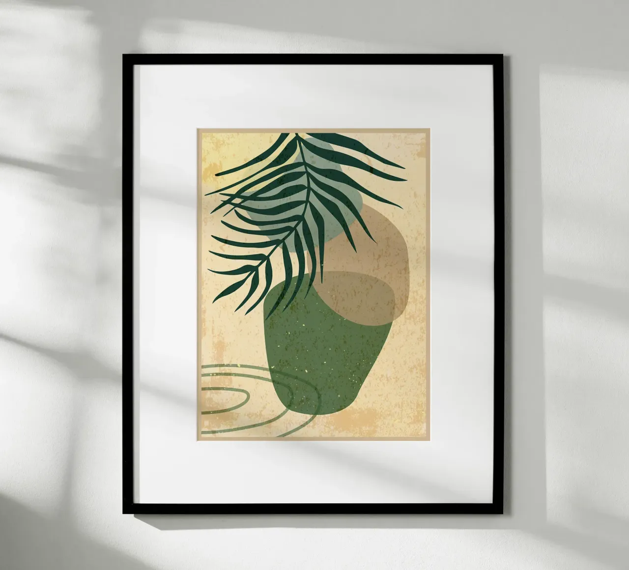 Foglie botaniche astratte poster da Edson Studio