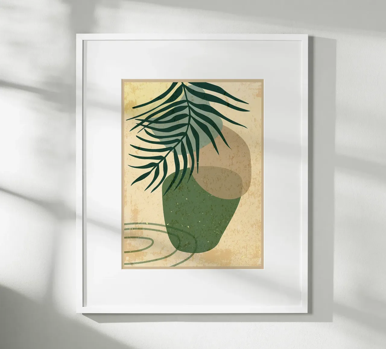 Foglie botaniche astratte poster da Edson Studio