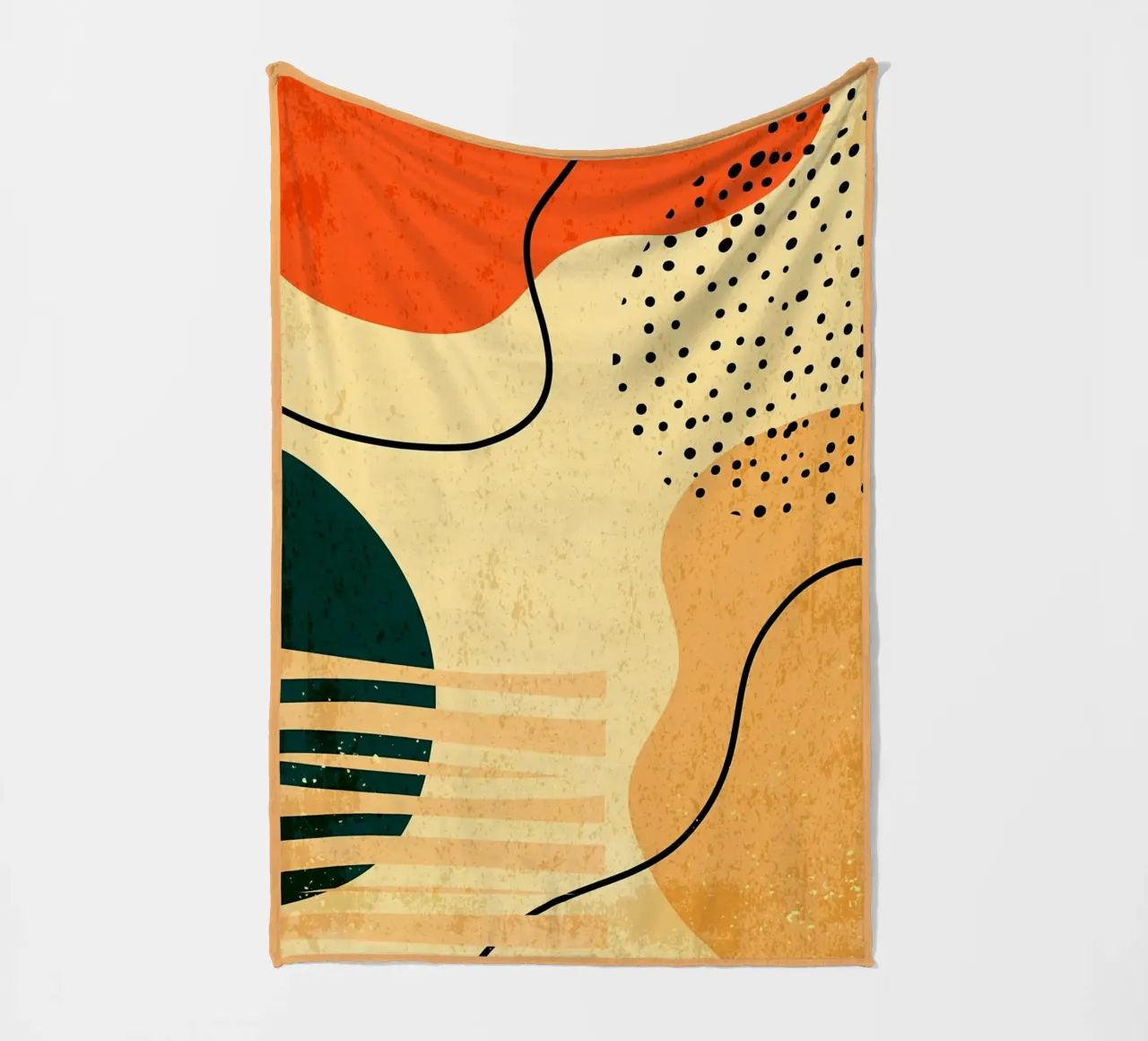 Forme geometriche colorate coperta in pile da Edson Studio