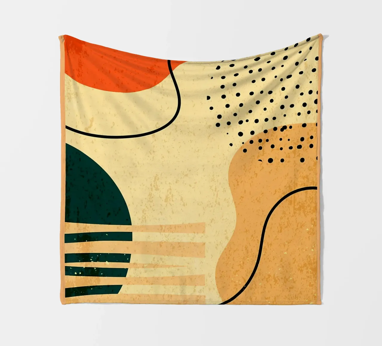 Forme geometriche colorate coperta in pile da Edson Studio