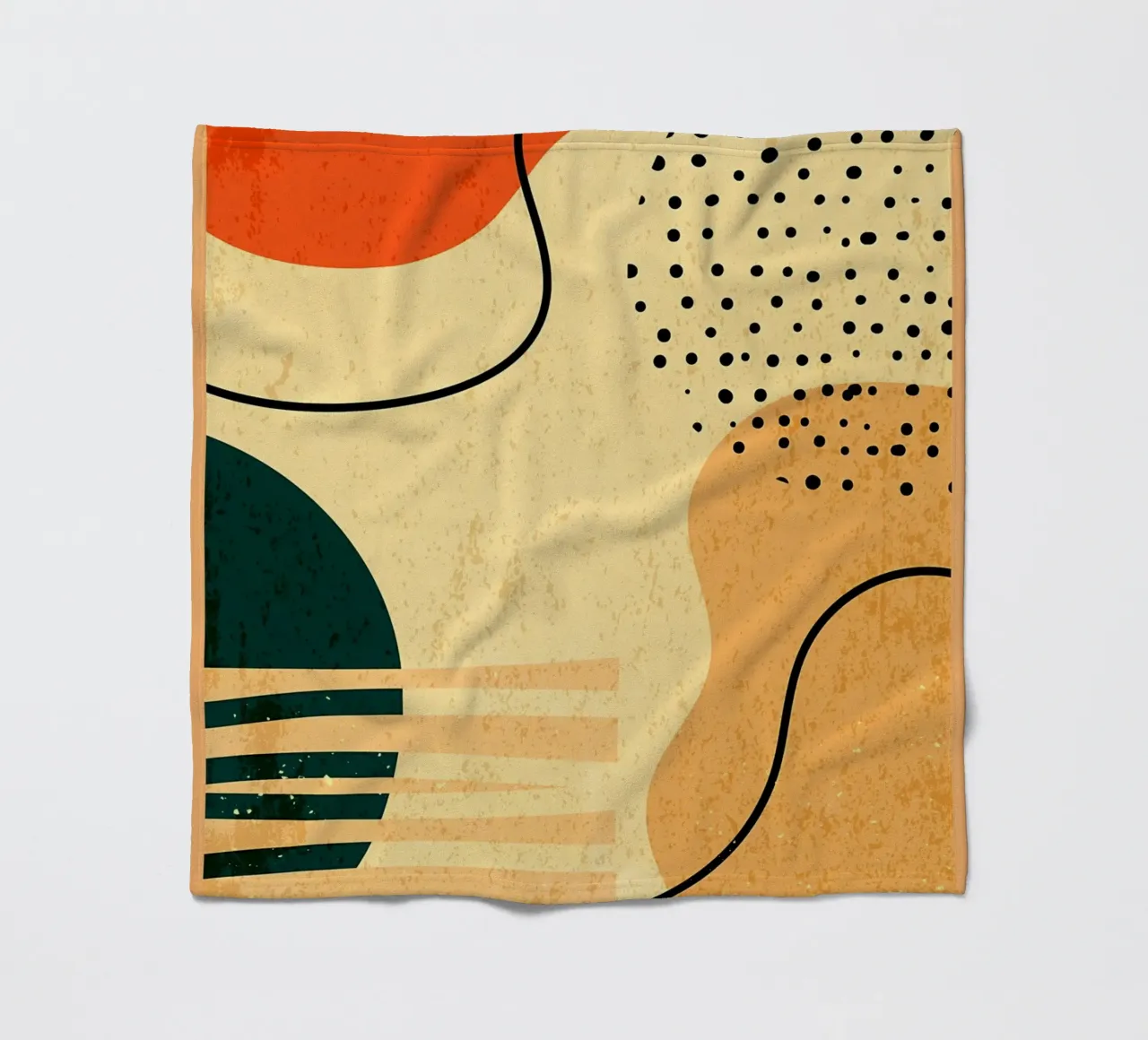 Forme geometriche colorate coperta in pile da Edson Studio