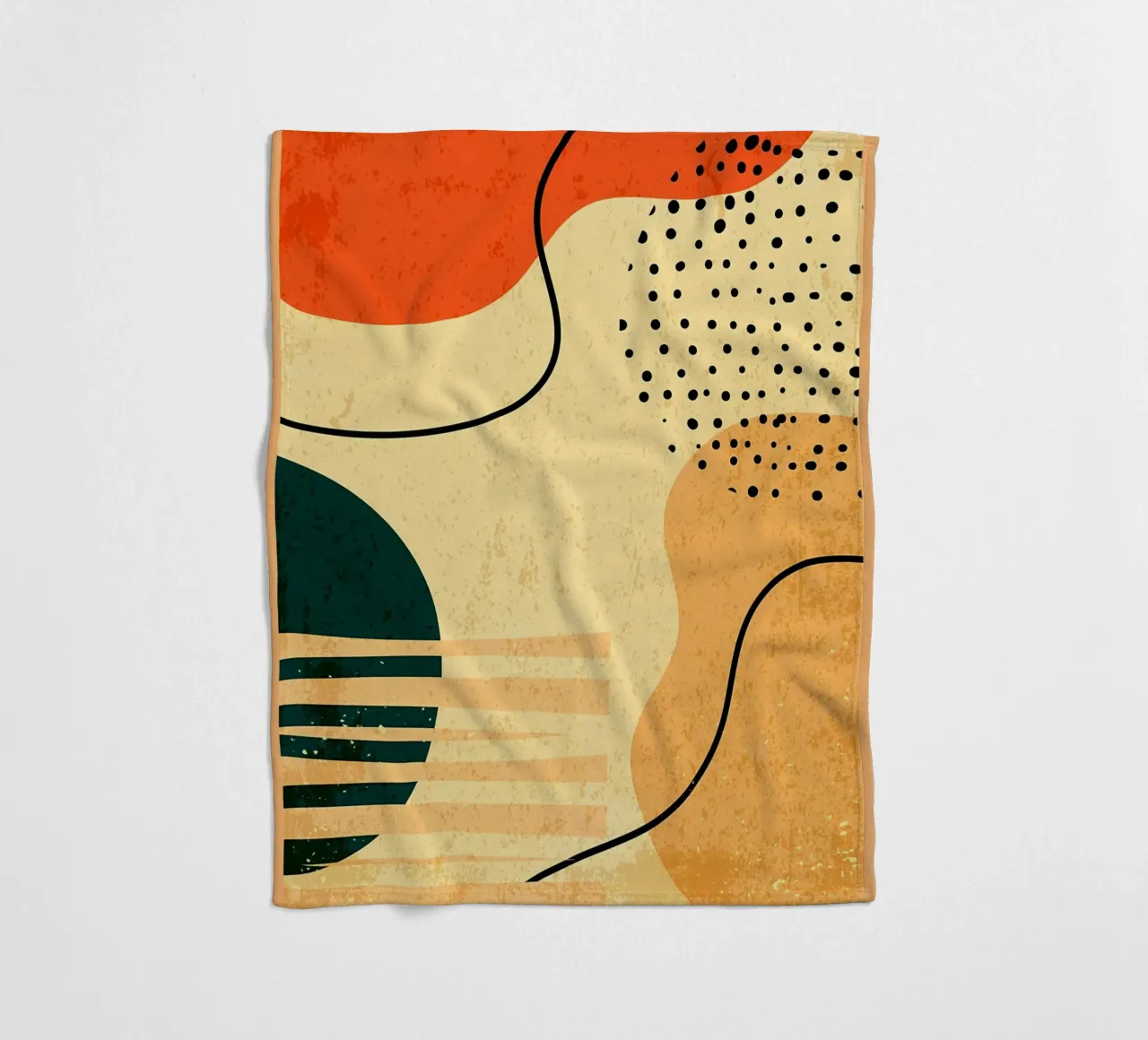 Forme geometriche colorate coperta in pile da Edson Studio