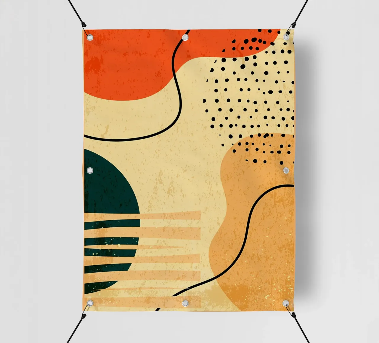 Forme geometriche colorate telo in pvc da Edson Studio