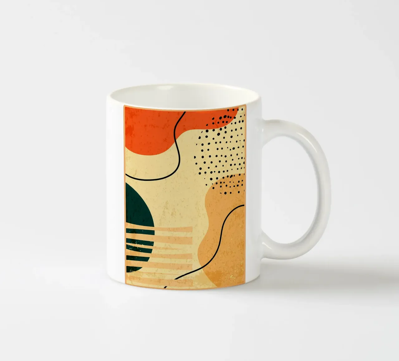 Forme geometriche colorate tazza in ceramica da Edson Studio