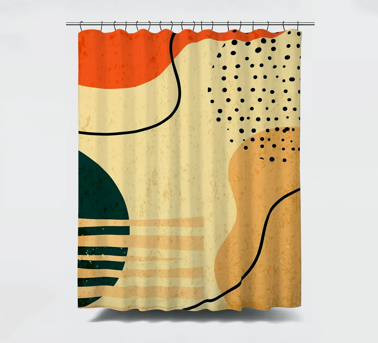 Forme geometriche colorate tenda da doccia da Edson Studio