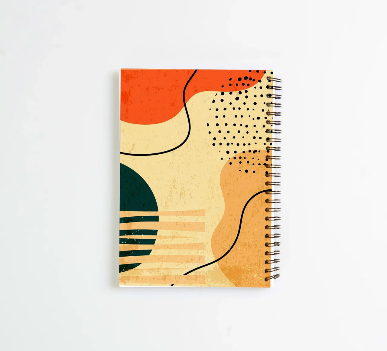 Forme geometriche colorate diario ad anelli da Edson Studio