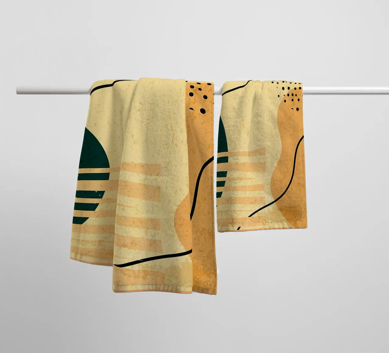Forme geometriche colorate asciugamano da bagno da Edson Studio