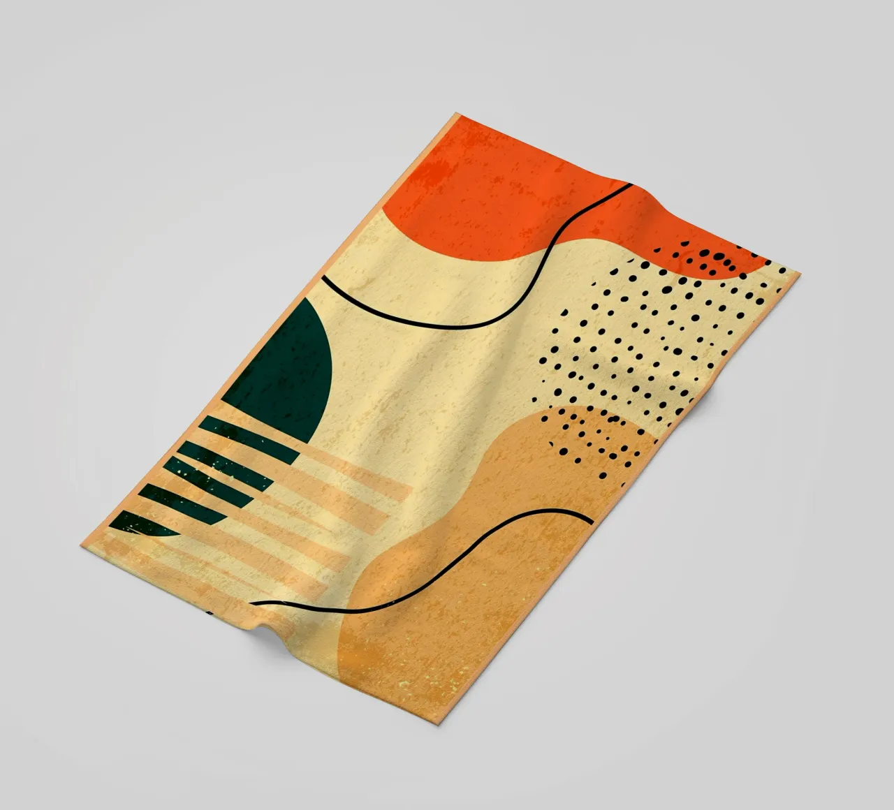 Forme geometriche colorate telo mare da Edson Studio