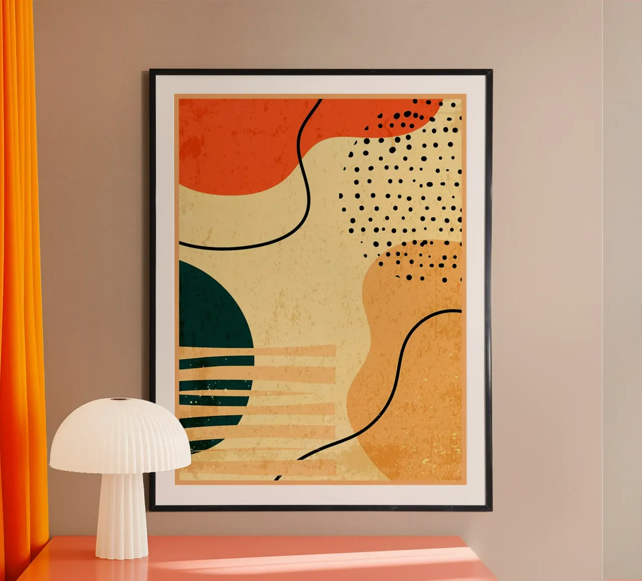 Forme geometriche colorate poster da Edson Studio