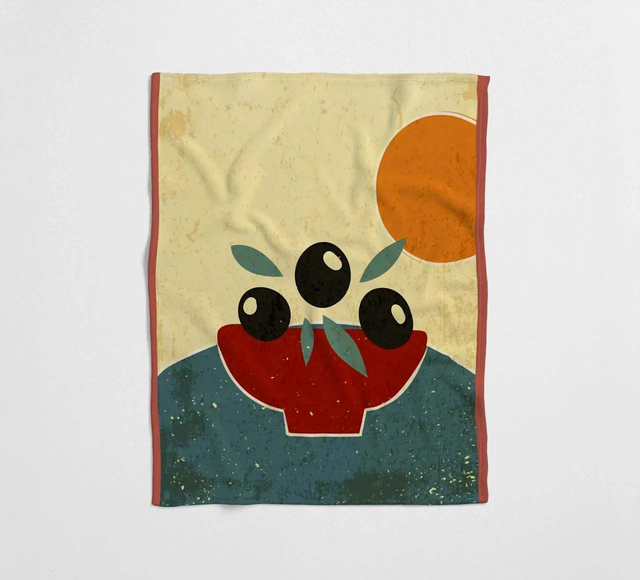 Vaso di frutta arte moderna coperta in pile da Edson Studio