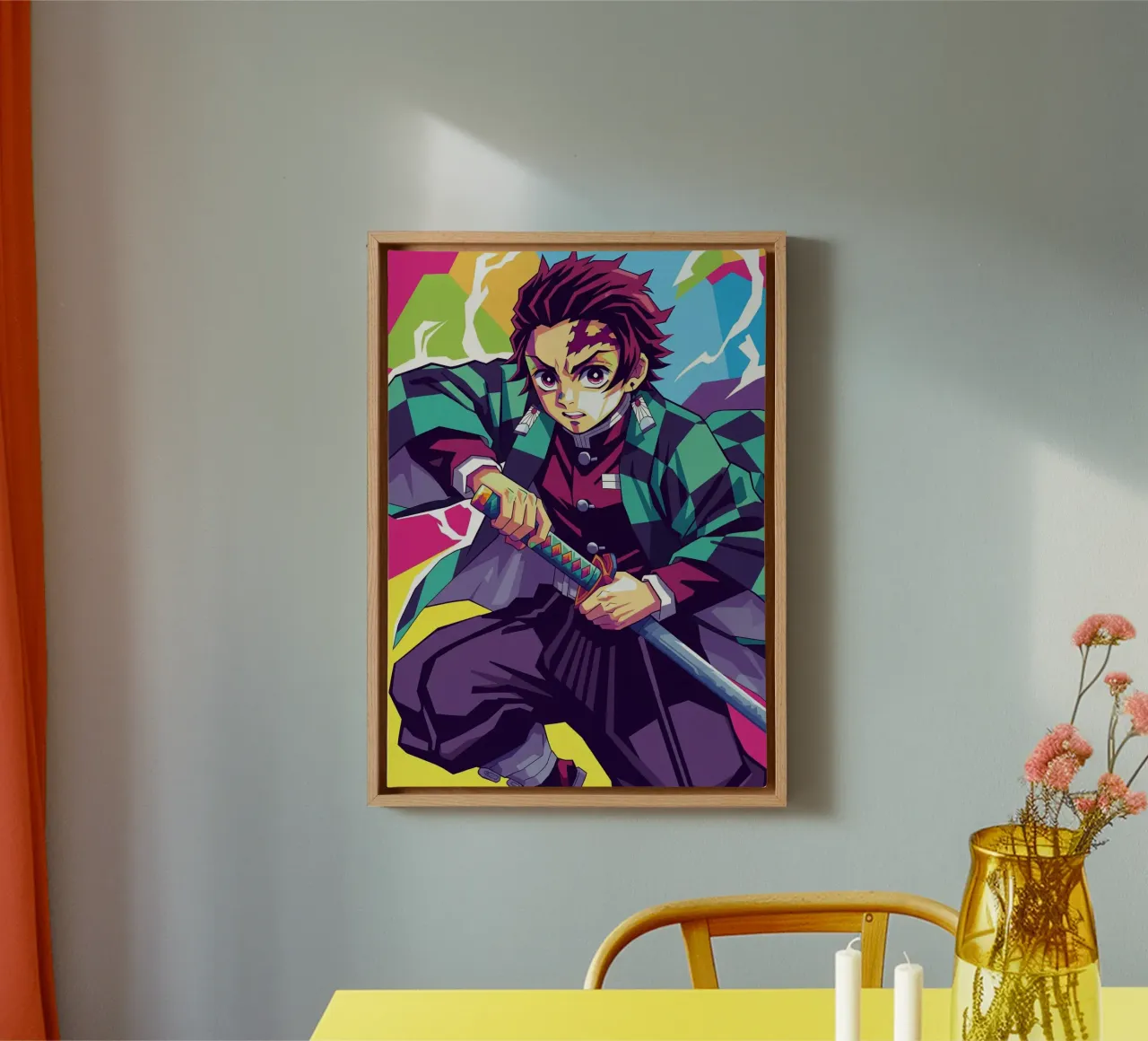 Tanjiro Kamado - Demonendoder (1) canvas van Hantamrata