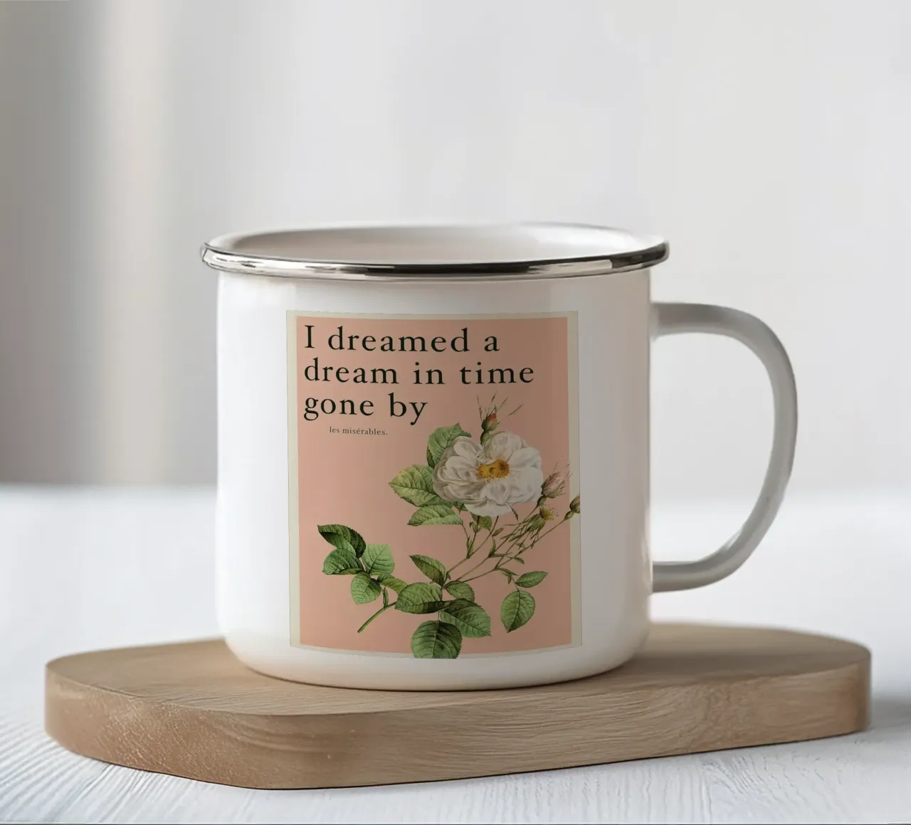 Ho sognato un sogno Citazione tazza in smalto da Leahprint