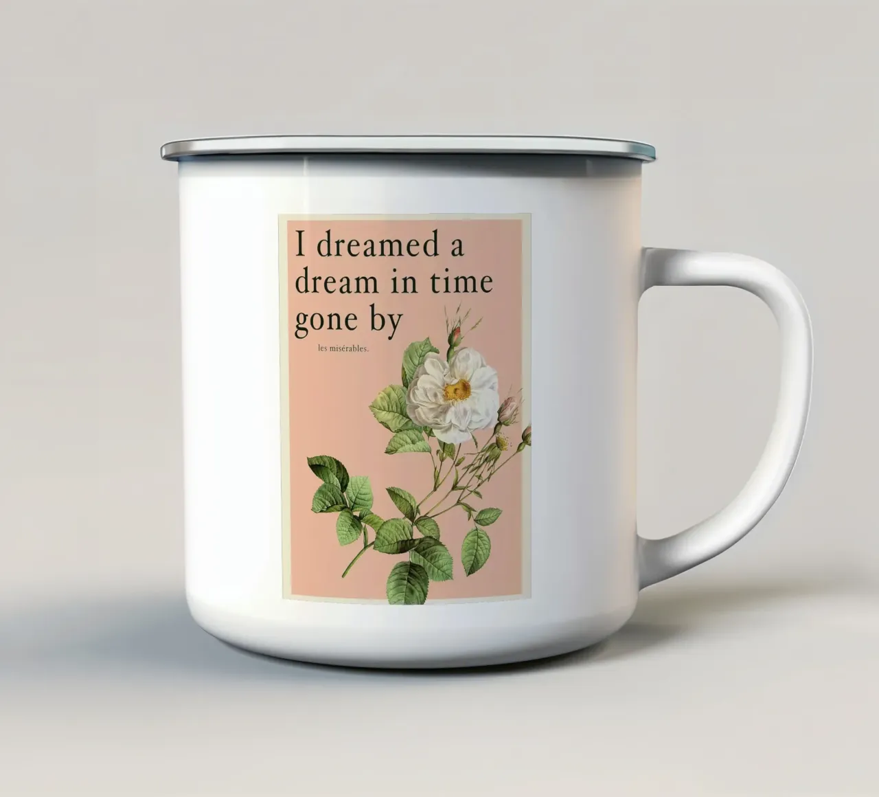 Ho sognato un sogno Citazione tazza in smalto da Leahprint
