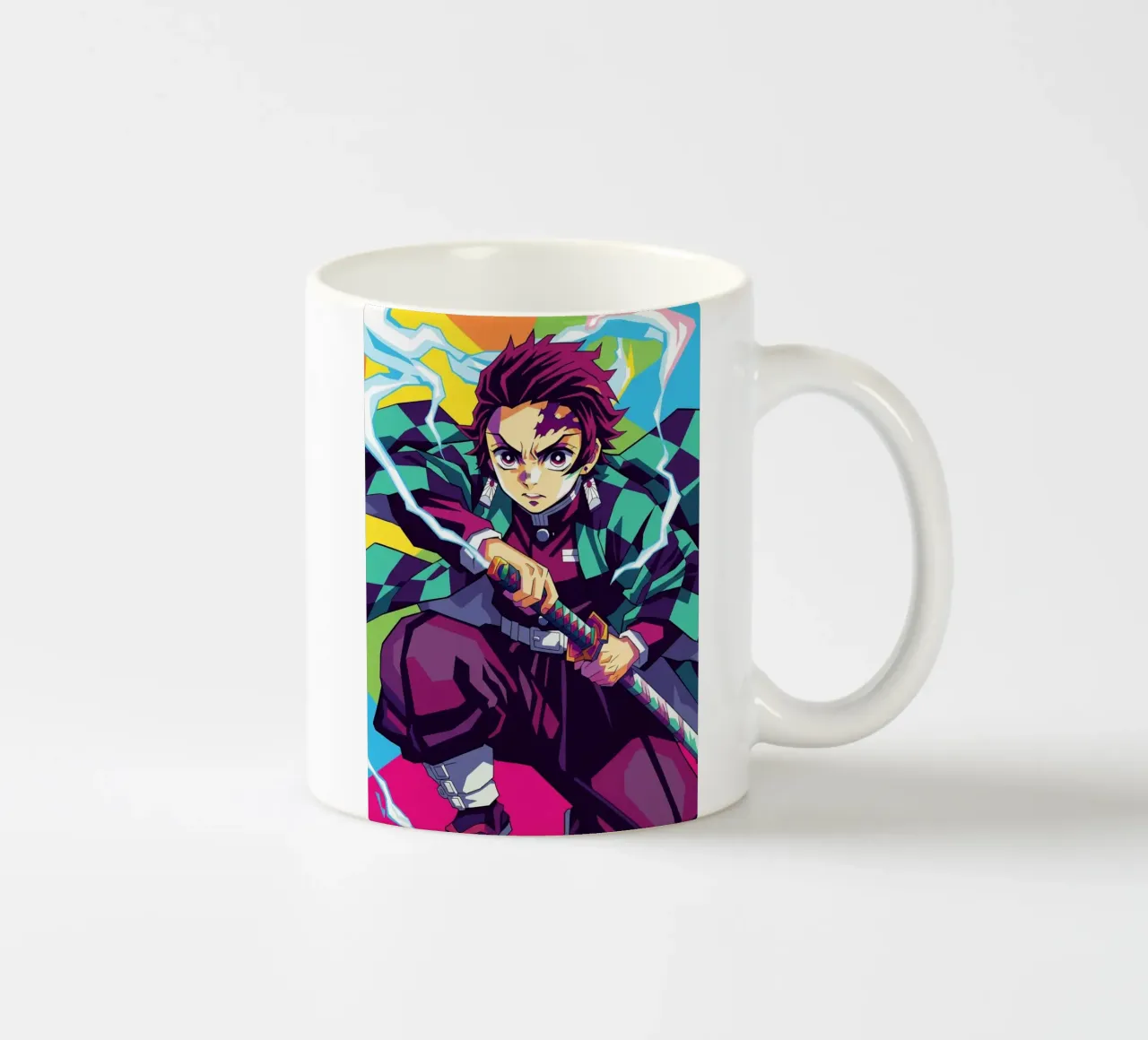 Tanjiro Kamado - Demon Slayer (2) ceramic mug by Hantamrata
