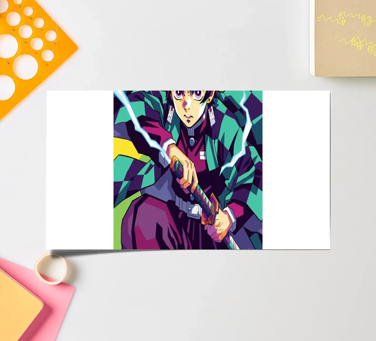 Tanjiro Kamado - Demon Slayer (2) sticker sheet by Hantamrata