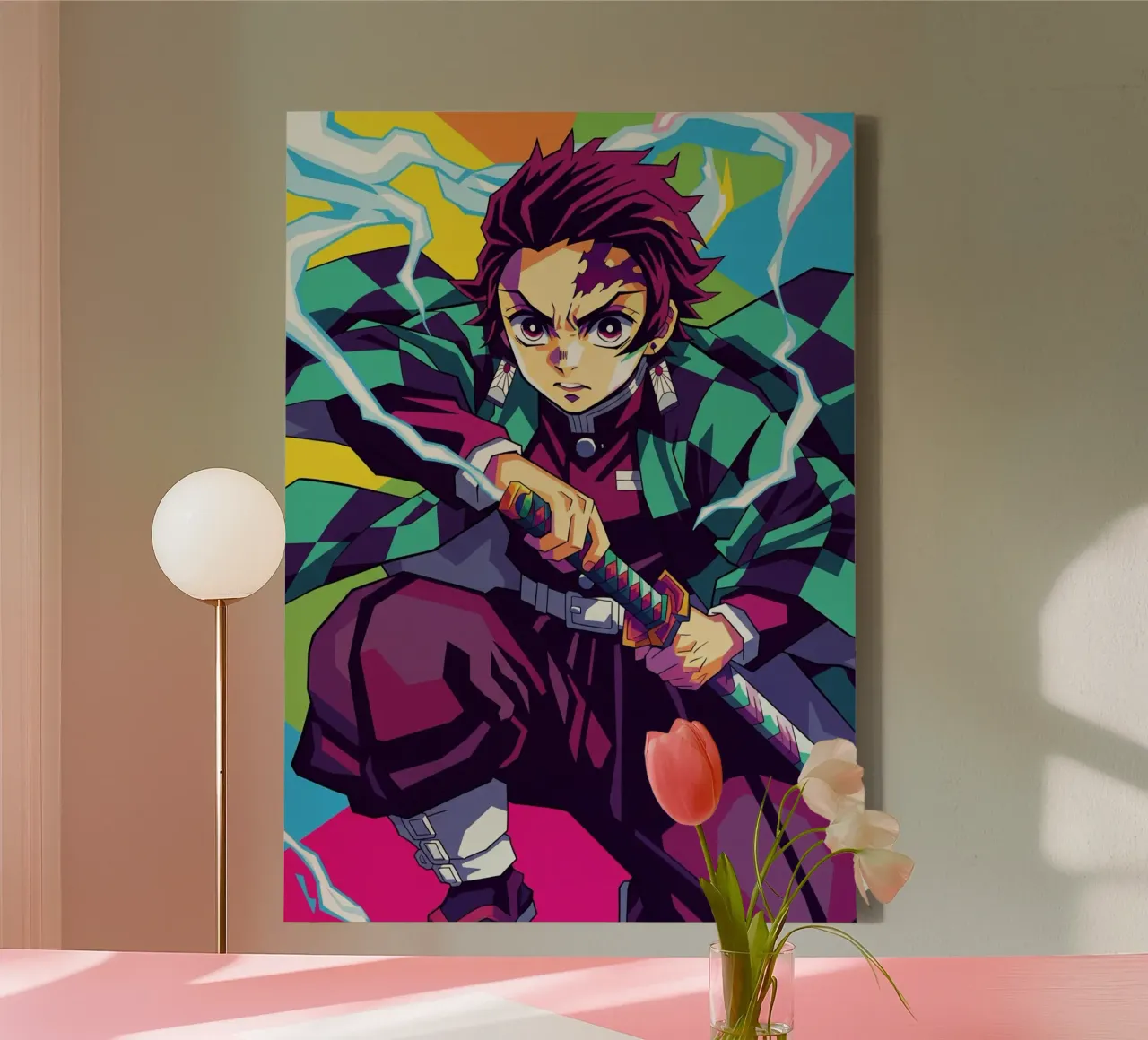 Tanjiro Kamado - Demonendoder (2) canvas van Hantamrata