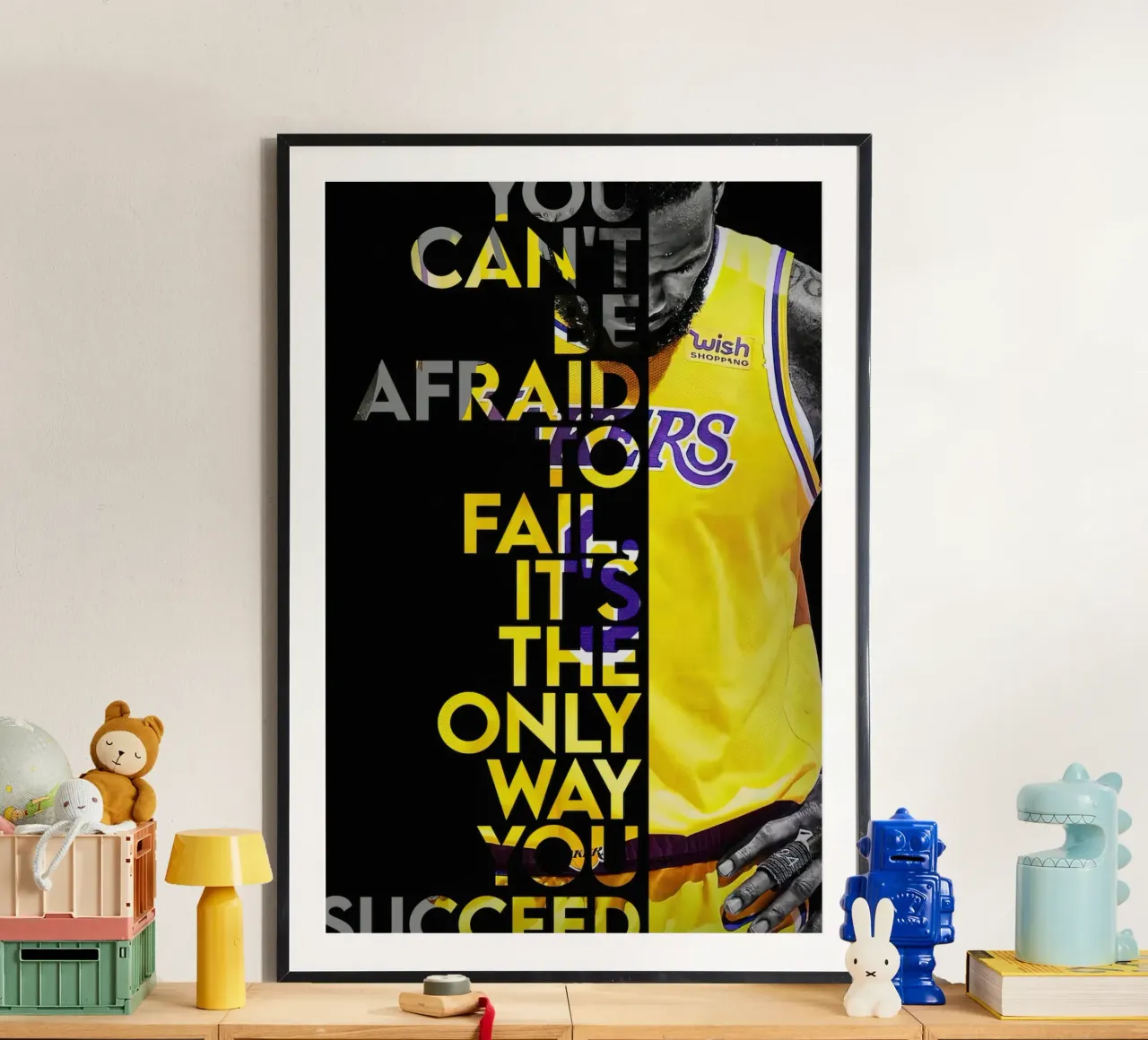 Lebron James Motivierendes Zitat Poster von willtahuyshop