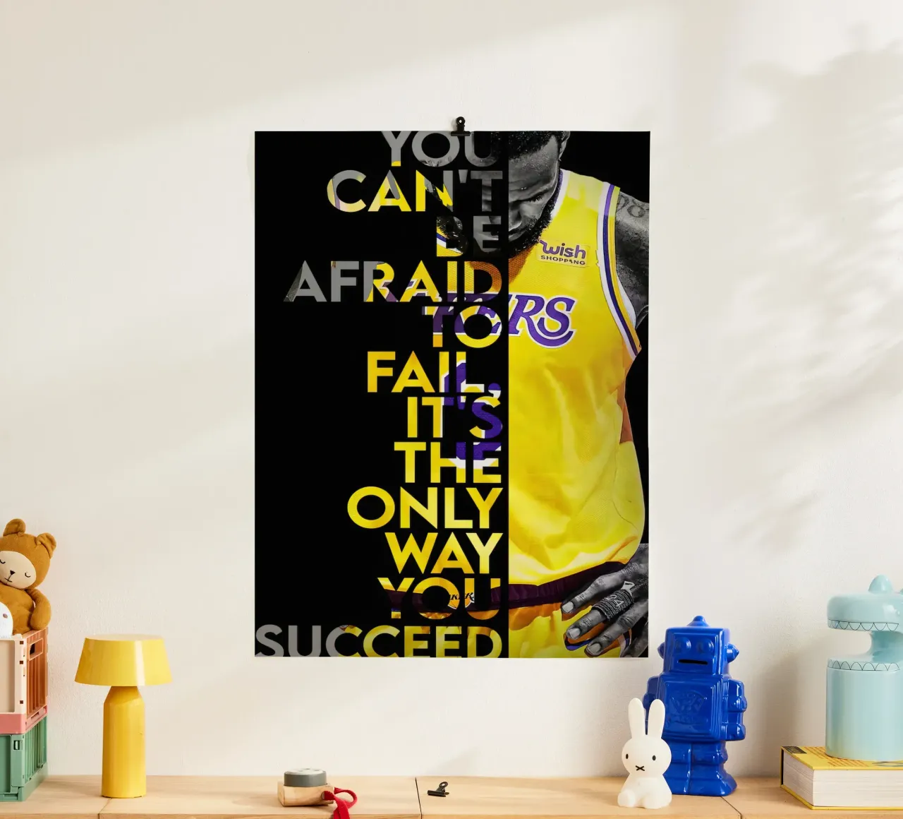 Lebron James Motivierendes Zitat Poster von willtahuyshop