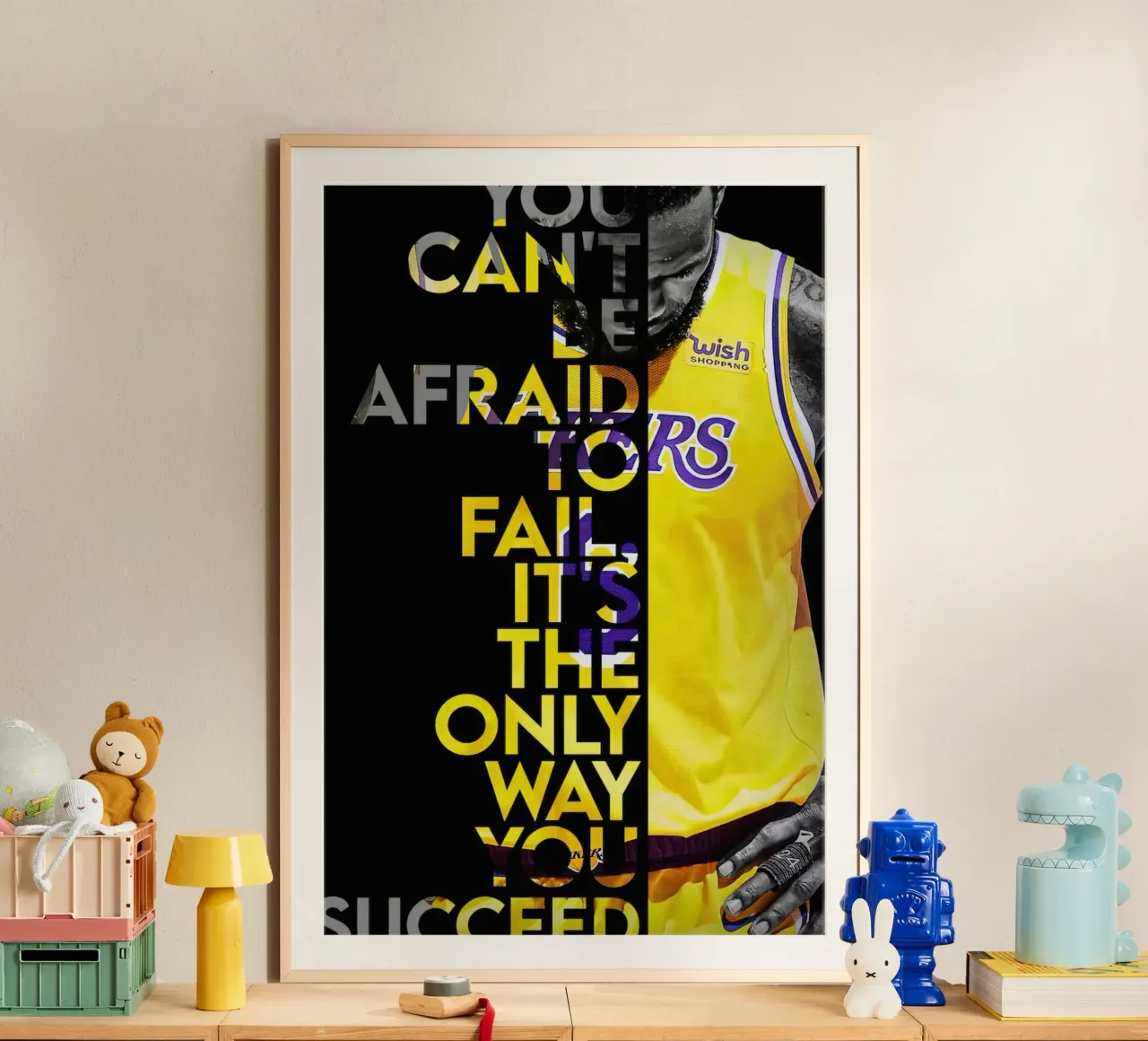 Lebron James Motivierendes Zitat Poster von willtahuyshop