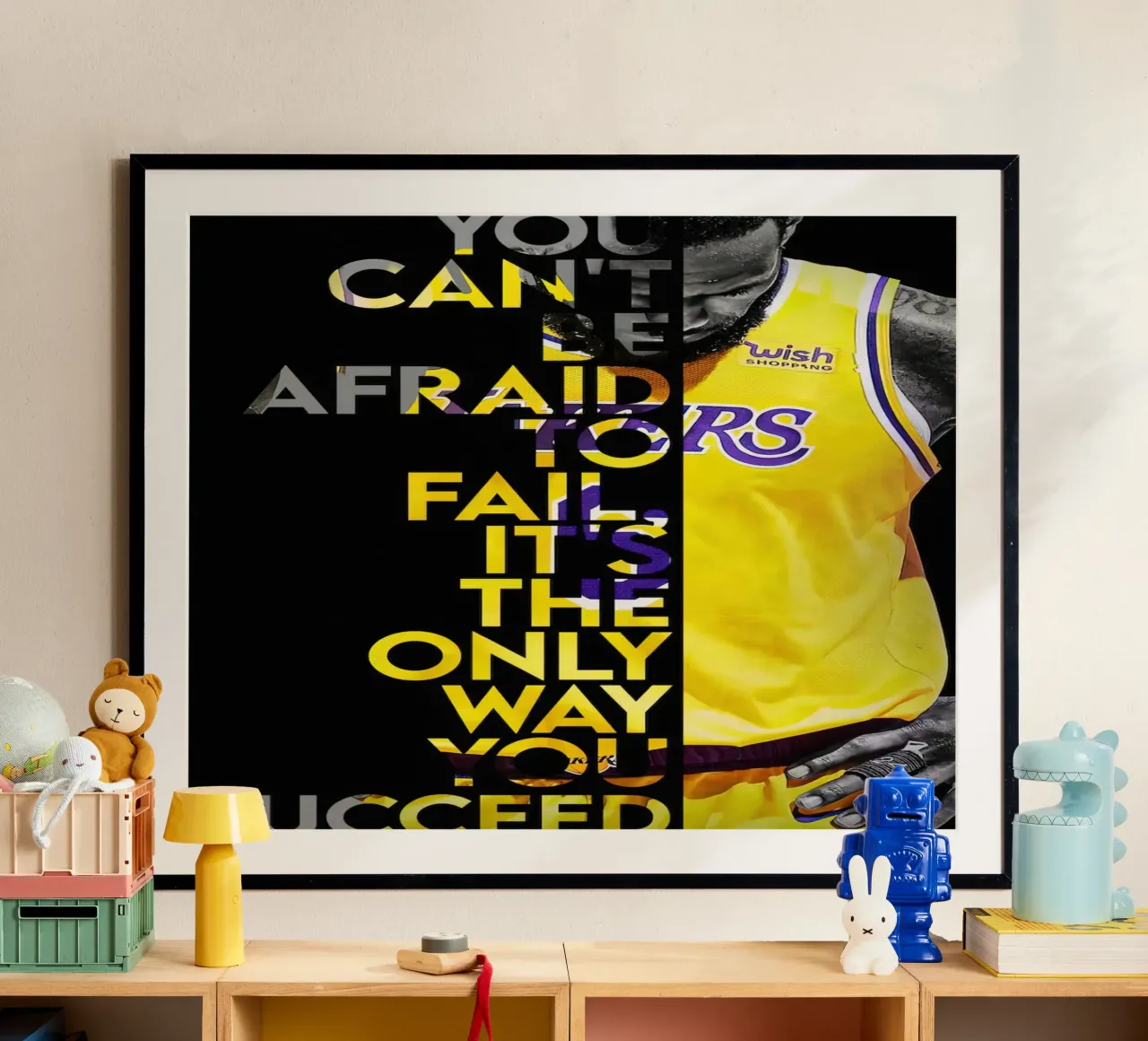 Lebron James Motivierendes Zitat Poster von willtahuyshop