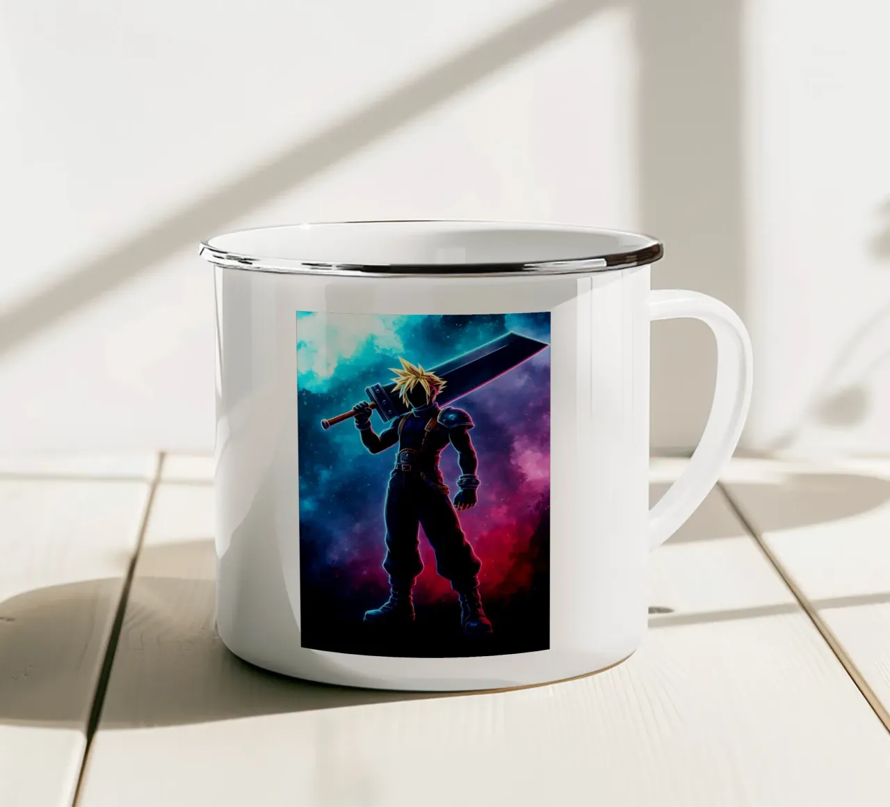 Soul Of Final Fantasy Cloud tazza in smalto da DGSoulheroes