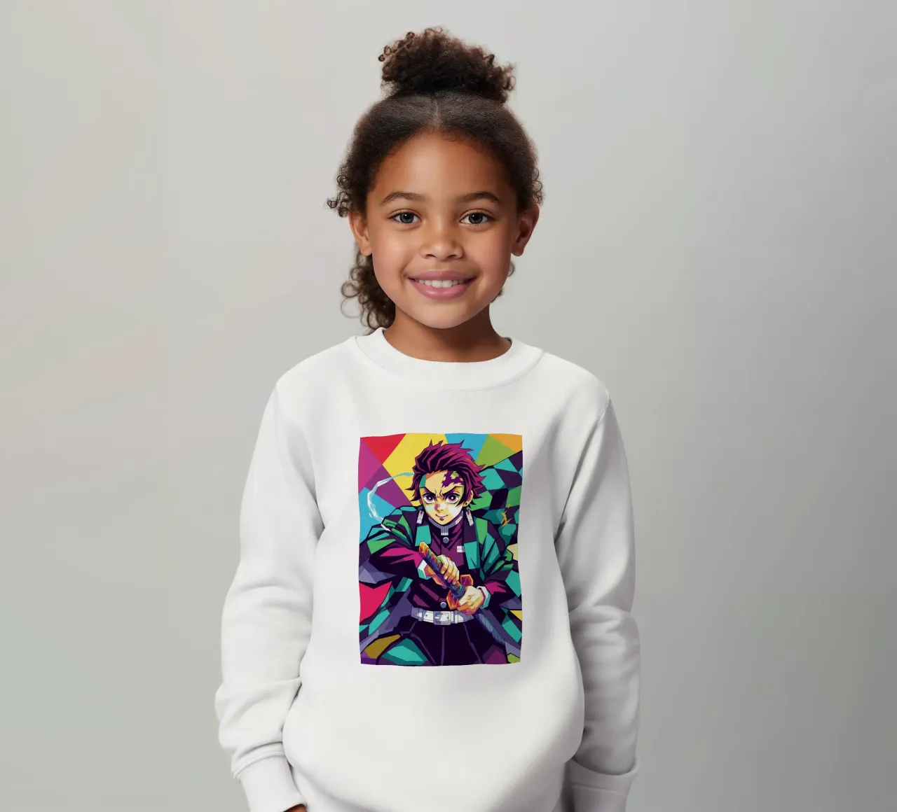 Tanjiro Kamado - Demon Slayer (3) kids sweatshirt by Hantamrata