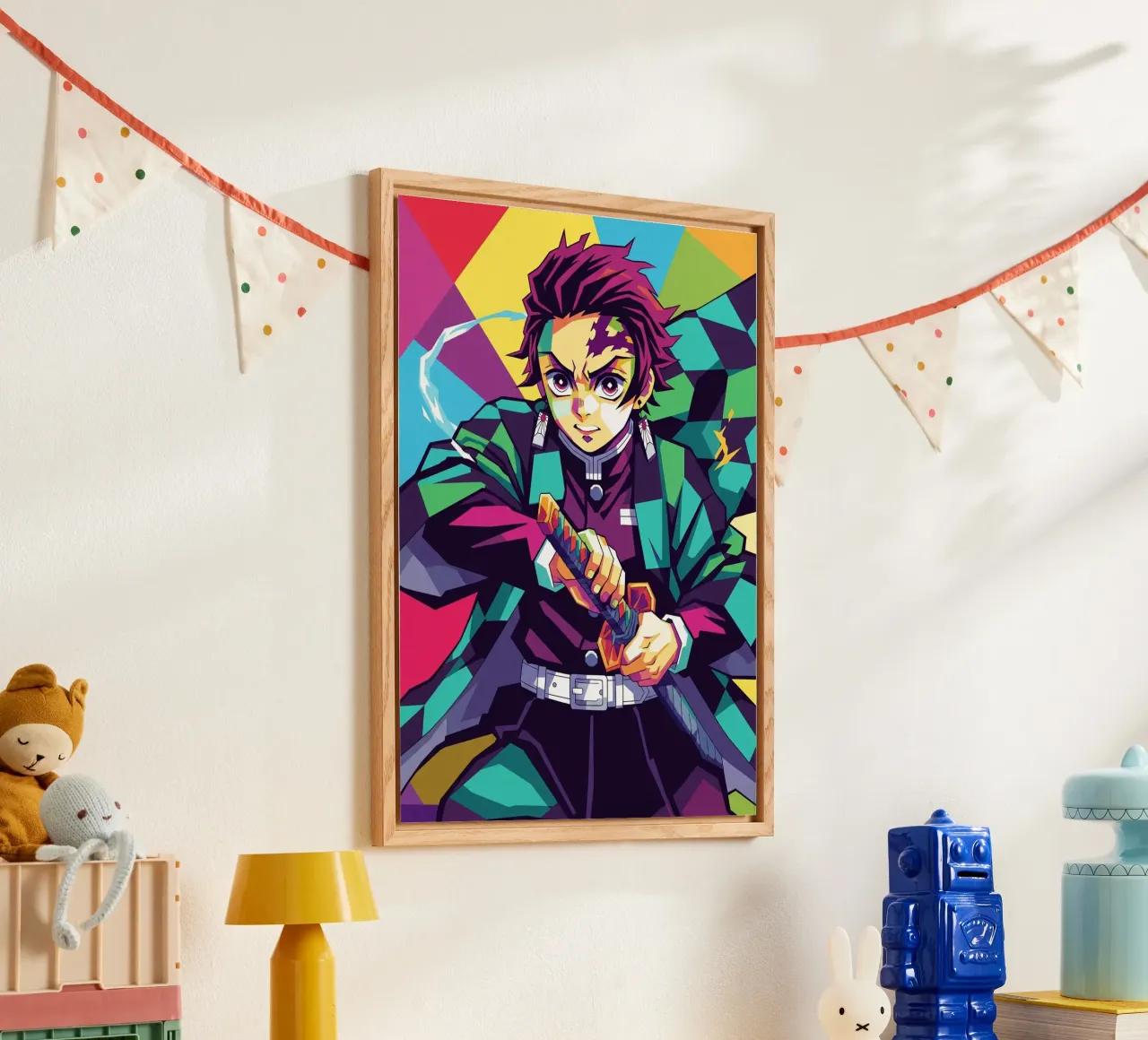 Tanjiro Kamado - Demon Slayer (3) acrylic glass by Hantamrata