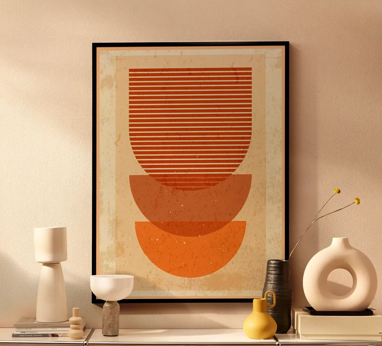 Forme geometriche minime poster da Jammie Studio