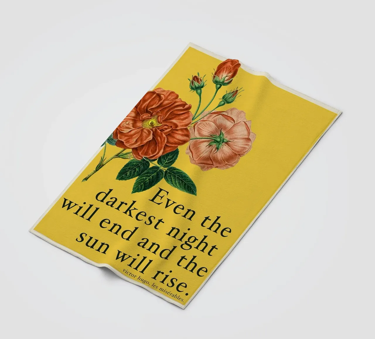 Selbst das dunkelste Zitat Fleecedecke von Leahprint
