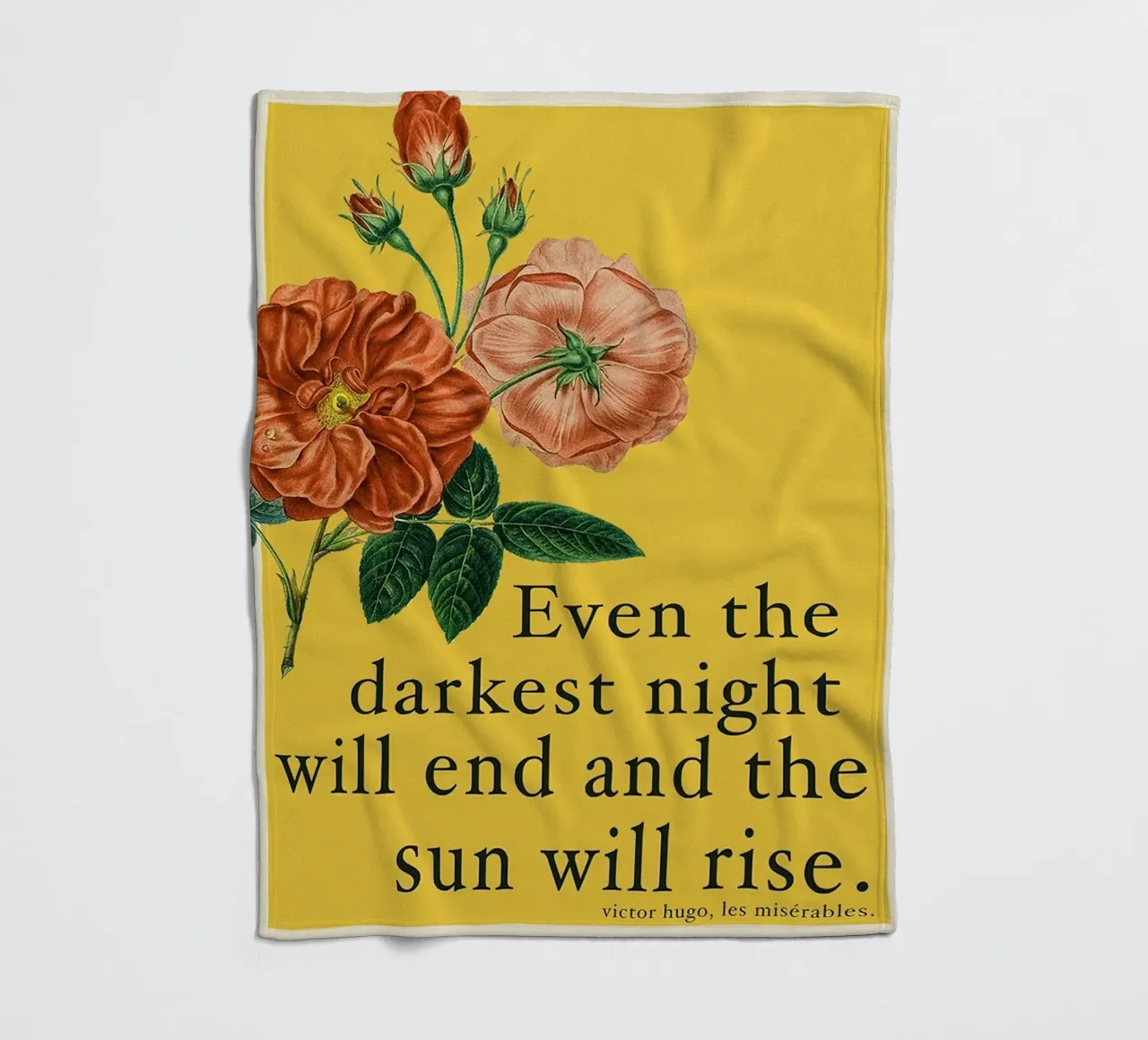 Selbst das dunkelste Zitat Fleecedecke von Leahprint