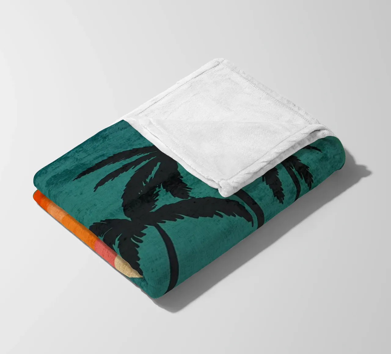 Poster al tramonto con alberi coperta in pile da Jammie Studio