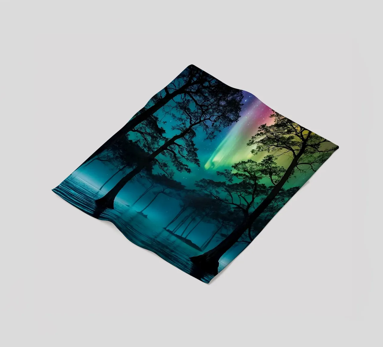 bellezza della foresta coperta in pile da rock music